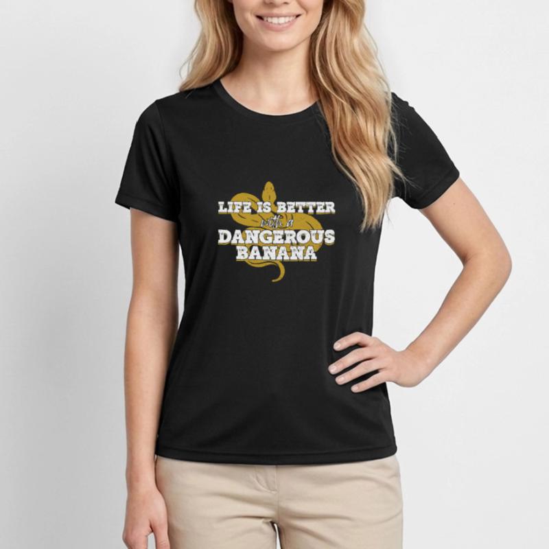 Banana Ball Python Königspython Women's Functional T-Shirt