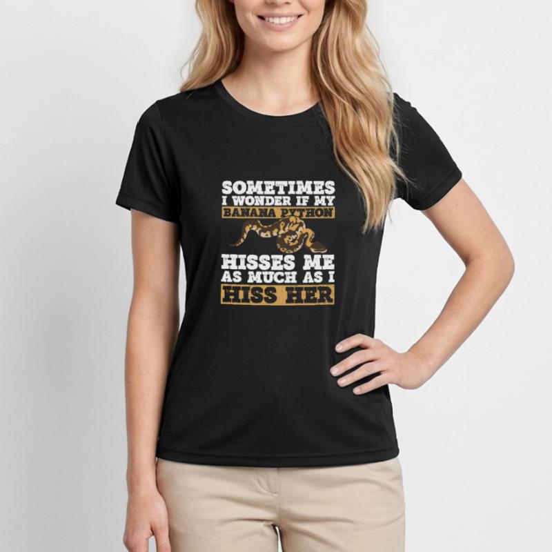 Banana Ball Python Königsphython Women's Functional T-Shirt