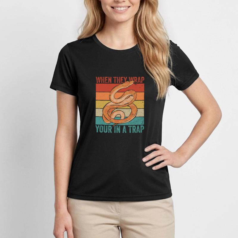 Königspython Boule de banane Python T-shirt sport Femme