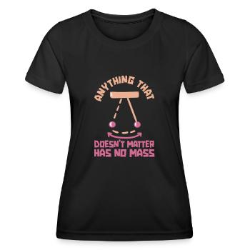 Physique Phyiker Physique nucléaire - T-shirt sport Femme - noir - Devant - AI Model Female 172 light (172cm)