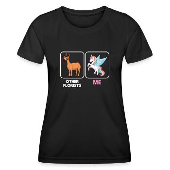 Other Florist / Me Funny Florist For Florist - Frauen Funktions-T-Shirt - Schwarz - Vorne - AI Model Female 172 light (172cm)