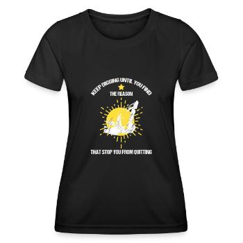 operator and heavy machinery operator - Women's Functional T-Shirt - black - Front - AI Model Female 172 light (172cm)