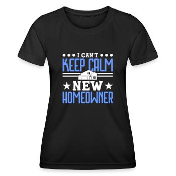 Queen bought homeowner homeowner - Women's Functional T-Shirt - black - Front - AI Model Female 172 light (172cm)