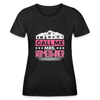 Queen bought homeowner homeowner - Women's Functional T-Shirt - black - Front - AI Model Female 172 light (172cm)