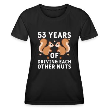 50th Wedding 50 Years Married Getting Married - Women's Functional T-Shirt - black - Front - AI Model Female 172 light (172cm)