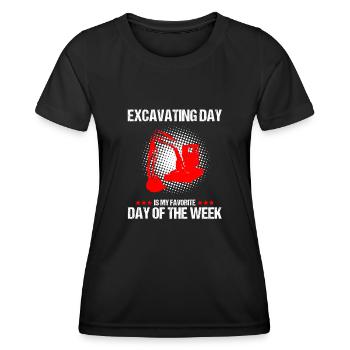 Heavy Equipment Operator and Excavator Operator Design - Women's Functional T-Shirt - black - Front - AI Model Female 172 light (172cm)