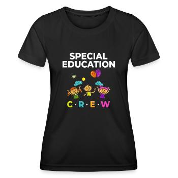 Special education Special education Promoting special needs - Women's Functional T-Shirt - black - Front - AI Model Female 172 light (172cm)