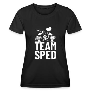 Special education Special education Promoting special needs - Women's Functional T-Shirt - black - Front - AI Model Female 172 light (172cm)