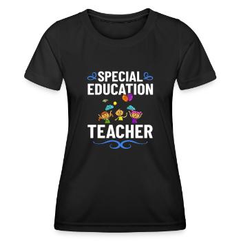 Special education Special education Promoting special needs - Women's Functional T-Shirt - black - Front - AI Model Female 172 light (172cm)