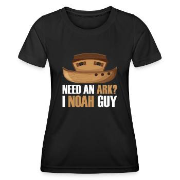 Need a Noah's Ark Guy Funny Archa Noah - Women's Functional T-Shirt - black - Front - AI Model Female 172 light (172cm)