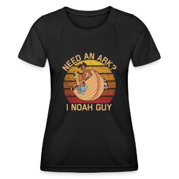 Need a Noah's Ark Guy Funny Archa Noah - Women's Functional T-Shirt - black - Front - AI Model Female 172 light (172cm)