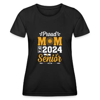Funny proud mother of a graduation gift - Women's Functional T-Shirt - black - Front - AI Model Female 172 light (172cm)