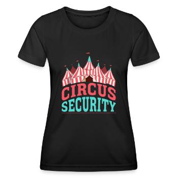 Zircus Security Circus Party Zircus Clothing - Frauen Funktions-T-Shirt - Schwarz - Vorne - AI Model Female 172 light (172cm)