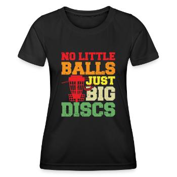 Disc Golf Frisbee Golf pour hommes et femmes - T-shirt sport Femme - noir - Devant - AI Model Female 172 light (172cm)
