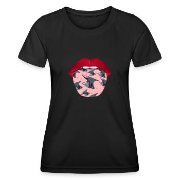Blacksmith Metal Worker Tongue - Women's Functional T-Shirt - black - Front - AI Model Female 172 light (172cm)