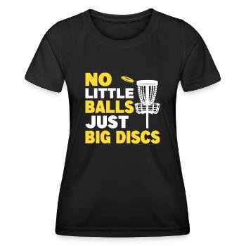 Disc Golf Frisbee Golf pour hommes et femmes - T-shirt sport Femme - noir - Devant - AI Model Female 172 light (172cm)