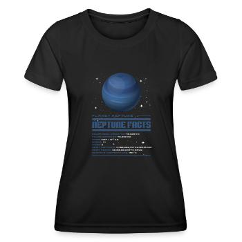 Neptun - Frauen Funktions-T-Shirt - Schwarz - Vorne - AI Model Female 172 light (172cm)