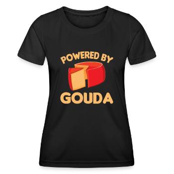 Cheese Gouda Ricotta Clothing - Women's Functional T-Shirt - black - Front - AI Model Female 172 light (172cm)