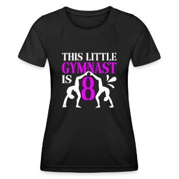 8 Year Old Gymnast Athlete Birthday Child - Women's Functional T-Shirt - black - Front - AI Model Female 172 light (172cm)