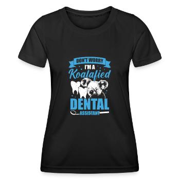Zahnmedizinische Fachangestellte ZFA Geschenk - Frauen Funktions-T-Shirt - Schwarz - Vorne - AI Model Female 172 light (172cm)