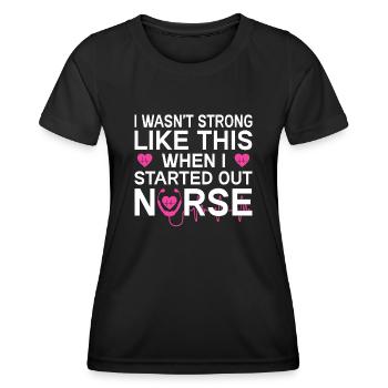 Krankenschwester Outfit Krankenpflegerin - Frauen Funktions-T-Shirt - Schwarz - Vorne - AI Model Female 172 light (172cm)