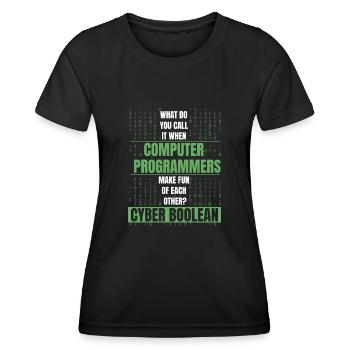 Developer Coder Programmer Funny - Women's Functional T-Shirt - black - Front - AI Model Female 172 light (172cm)