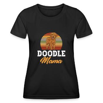 Labradoodle Dog - Women's Functional T-Shirt - black - Front - AI Model Female 172 light (172cm)
