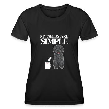 Labradoodle Dog - Women's Functional T-Shirt - black - Front - AI Model Female 172 light (172cm)