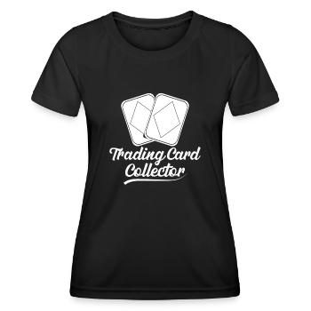 Trading Card Collector Building Decks TCG - Women's Functional T-Shirt - black - Front - AI Model Female 172 light (172cm)