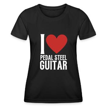 Pedal Steel Guitar - T-shirt sport Femme - noir - Devant - AI Model Female 172 light (172cm)