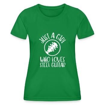 Pedal Steel Guitar - T-shirt sport Femme - vert - Devant - AI Model Female 172 dark (172cm)