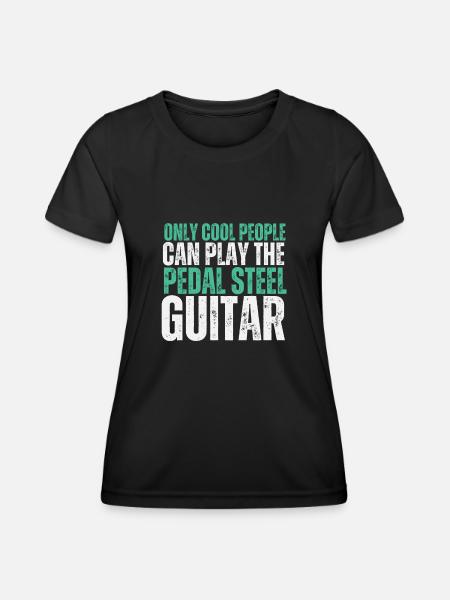 Pedal Steel Guitar - Women's Functional T-Shirt - black