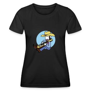 Pedal Steel Guitar - T-shirt sport Femme - noir - Devant - AI Model Female 172 light (172cm)