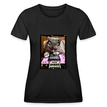 Pedal Steel Guitar - T-shirt sport Femme - noir - Devant - AI Model Female 172 light (172cm)