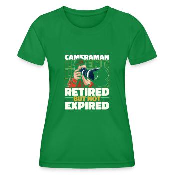 Kameramann Im Ruhestand - Frauen Funktions-T-Shirt - Kelly Green - Vorne - AI Model Female 172 dark (172cm)