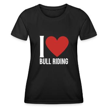 Future Bull Rider Steer Riding - T-shirt sport Femme - noir - Devant - AI Model Female 172 light (172cm)
