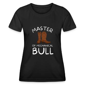 Future Bull Rider Steer Riding - T-shirt sport Femme - noir - Devant - AI Model Female 172 light (172cm)