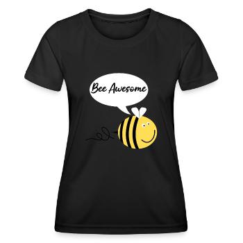 Abeille Abeilles Géniales Abeilles Abeilles - T-shirt sport Femme - noir - Devant - AI Model Female 172 light (172cm)