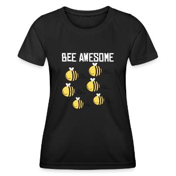 Abeilles Abeilles Géniales Abeilles Abeilles - T-shirt sport Femme - noir - Devant - AI Model Female 172 light (172cm)