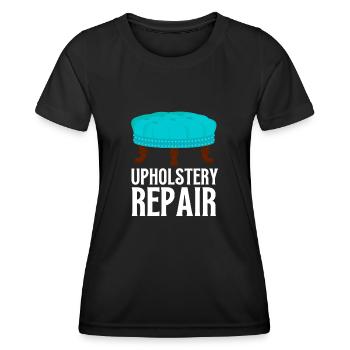 Restorer Furnishing Cushioning Upholstery - Women's Functional T-Shirt - black - Front - AI Model Female 172 light (172cm)