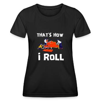 Restorer Furnishing Cushioning Upholstery - Women's Functional T-Shirt - black - Front - AI Model Female 172 light (172cm)