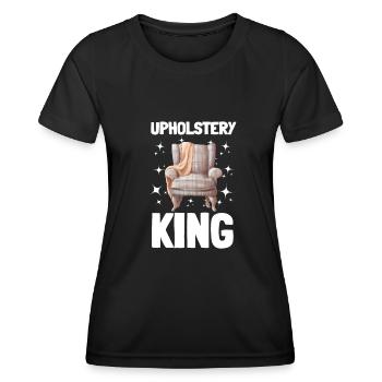 Restorer Furnishing Cushioning Upholstery - Women's Functional T-Shirt - black - Front - AI Model Female 172 light (172cm)