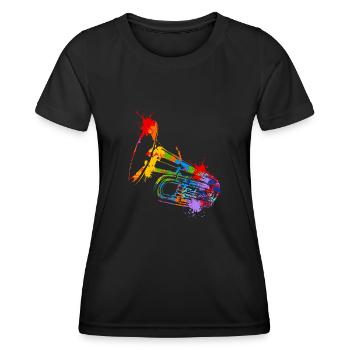 Splash Tuba - T-shirt sport Femme - noir - Devant - AI Model Female 172 light (172cm)