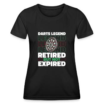 Dart Dartspieler Im Ruhestand - Frauen Funktions-T-Shirt - Schwarz - Vorne - AI Model Female 172 light (172cm)