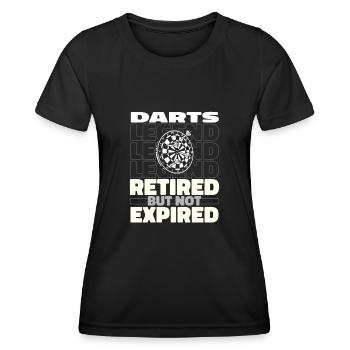 Retired Darts Darts Player - Women's Functional T-Shirt - black - Front - AI Model Female 172 light (172cm)
