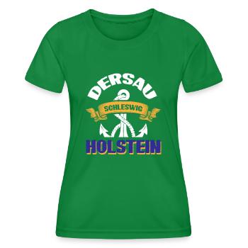 Dersauer Schleswig-holstein - Frauen Funktions-T-Shirt - Kelly Green - Vorne - AI Model Female 172 dark (172cm)