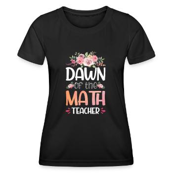 Dawn of the Math Teacher - Women's Functional T-Shirt - black - Front - AI Model Female 172 light (172cm)