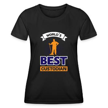 Meilleur gardien du monde - T-shirt sport Femme - noir - Devant - AI Model Female 172 light (172cm)