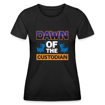 L’aube du gardien - T-shirt sport Femme - noir - Devant - AI Model Female 172 light (172cm)