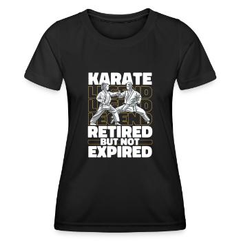 Karaté à la retraite - T-shirt sport Femme - noir - Devant - AI Model Female 172 light (172cm)